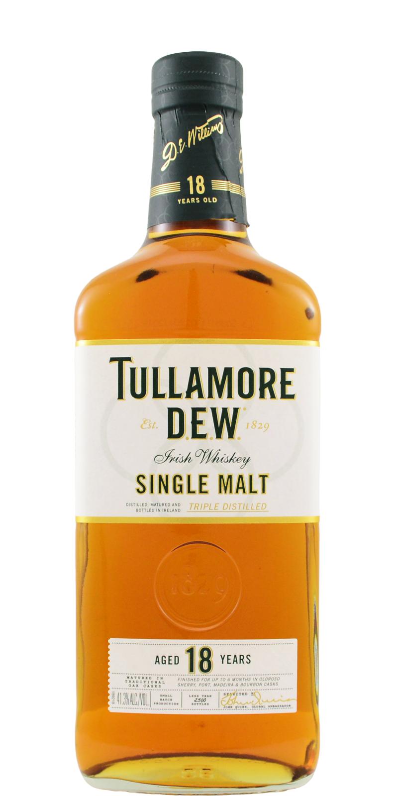 Tullamore Dew 18 Year Old Single Malt Irish Whiskey 750ml
