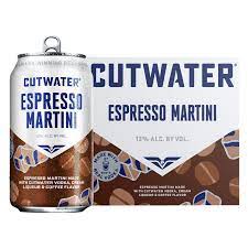 Cutwater Spirits Espresso Vodka Martini 12-Oz 4-Pack