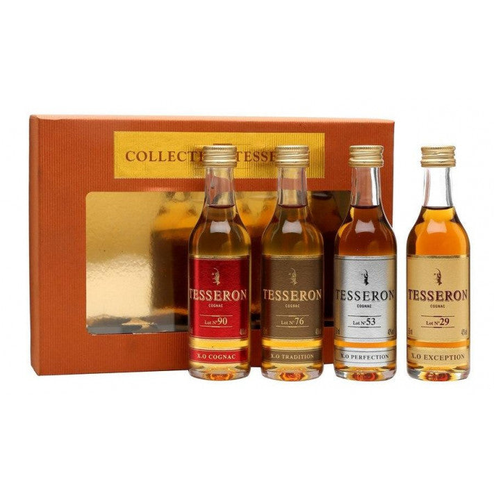 Tesseron X.O. Miniature Collection Cognac 4-Pack