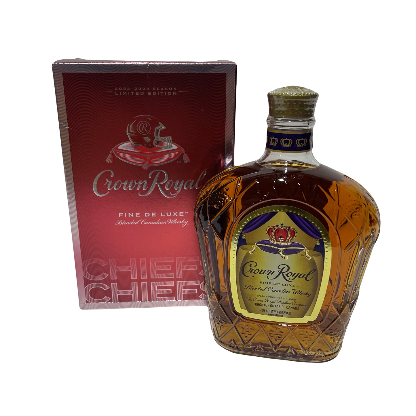 2023 Crown Royal Fine Deluxe Kansas City Chiefs Limited Edition Blended Canadian Whisky 750ml