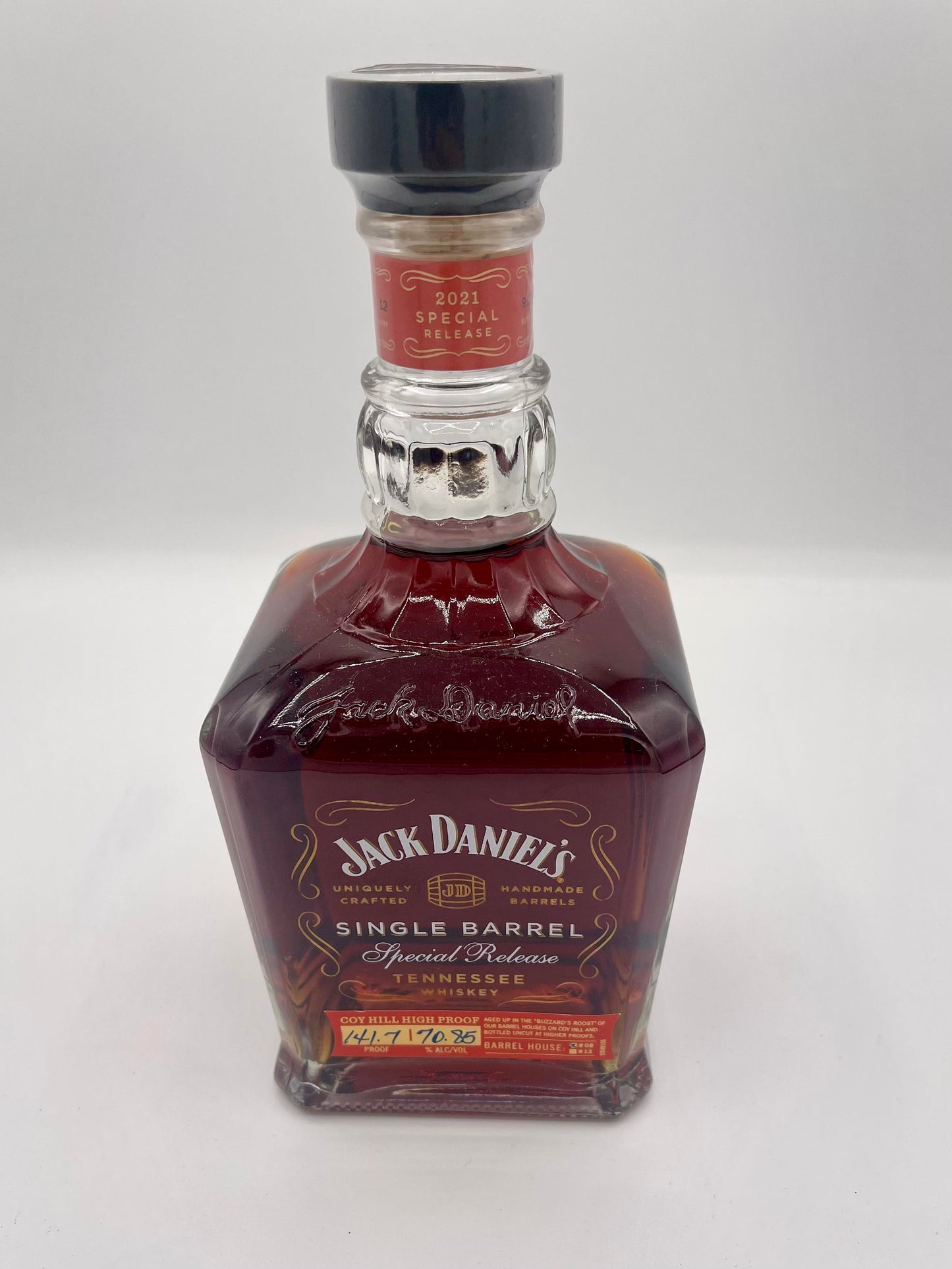 Jack Daniel's Single Barrel Special Release Coy Hill 141.7 Proof Blue Ink Tennessee Whiskey 750ml