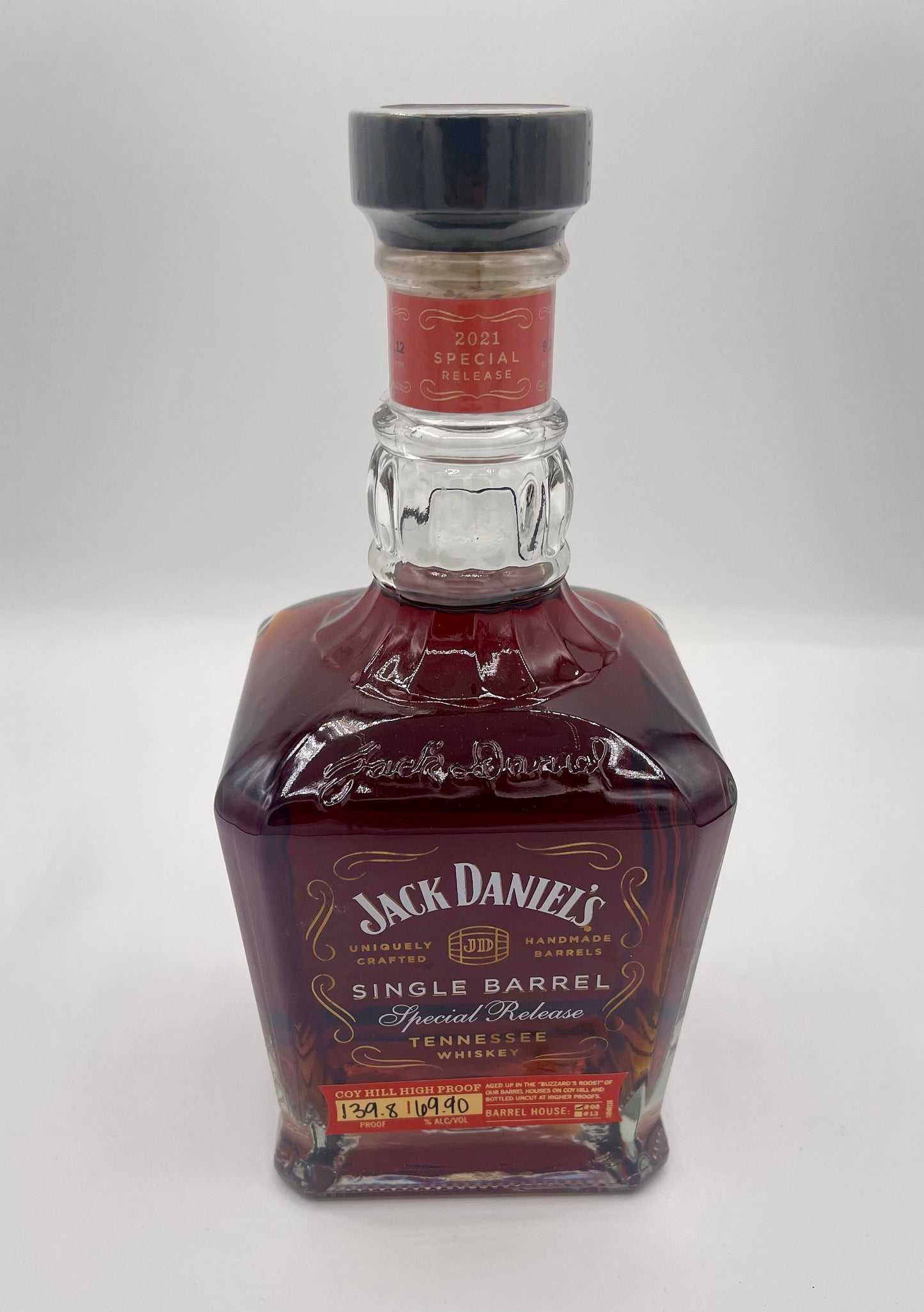 Jack Daniel's Single Barrel Special Release Coy Hill 139.8 Proof Black Ink Tennessee Whiskey 750ml