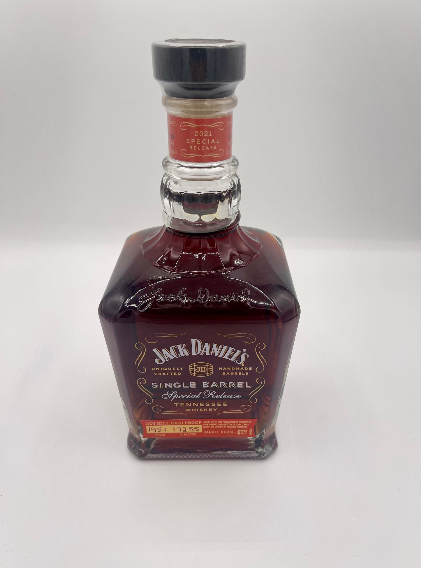 Jack Daniel's Single Barrel Special Release Coy Hill 145.1 Proof Red Ink Tennessee Whiskey 750ml