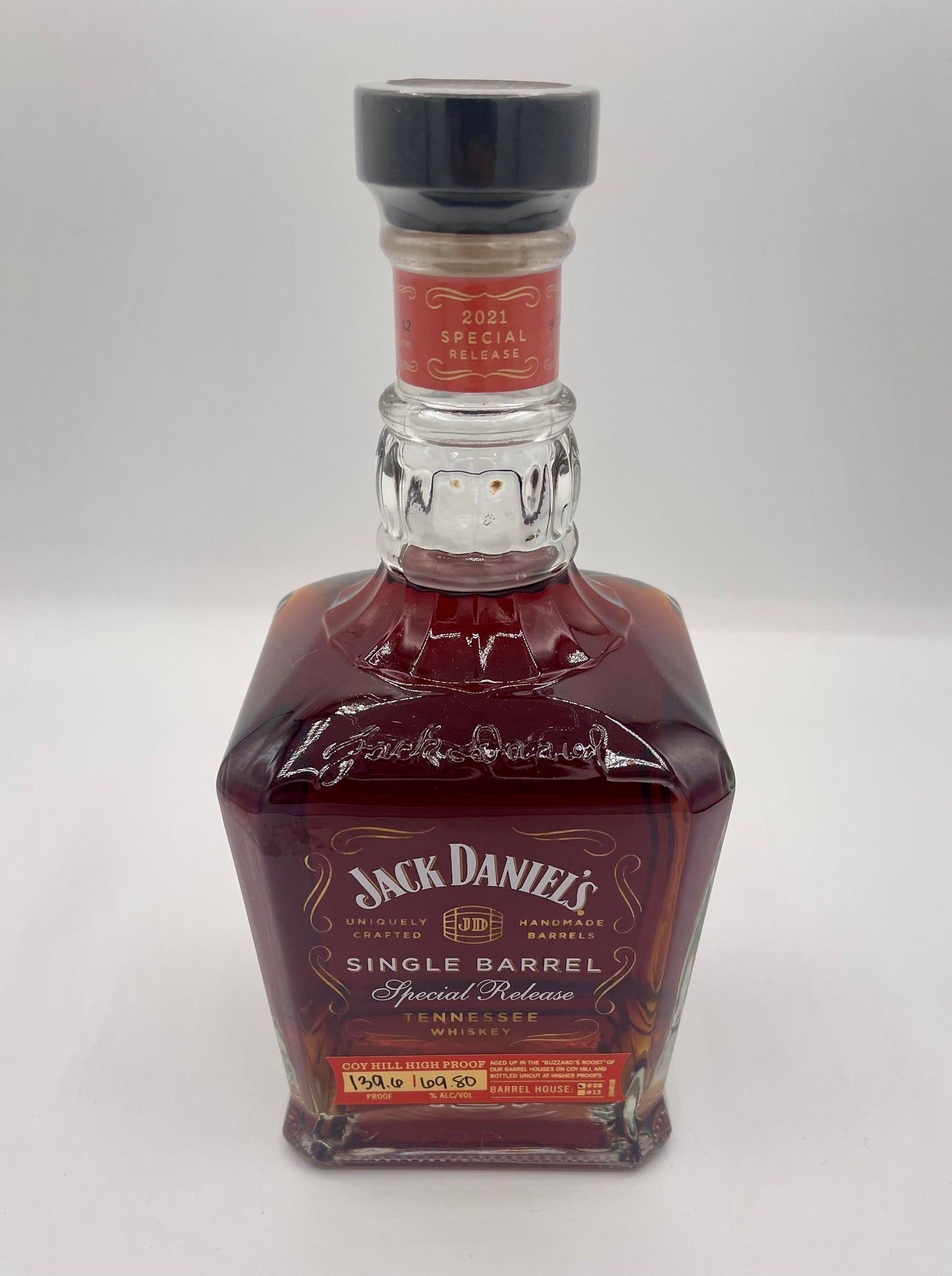 Jack Daniel's Single Barrel Special Release Coy Hill 139.6 Proof Black Ink Tennessee Whiskey 750ml