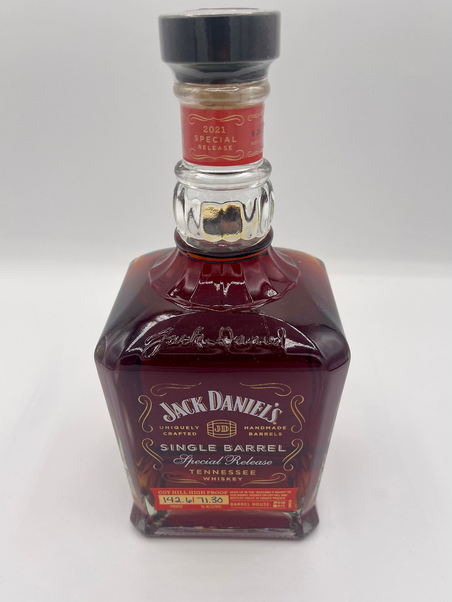 Jack Daniel's Single Barrel Special Release Coy Hill 142.6 Proof Blue Ink Tennessee Whiskey 750ml