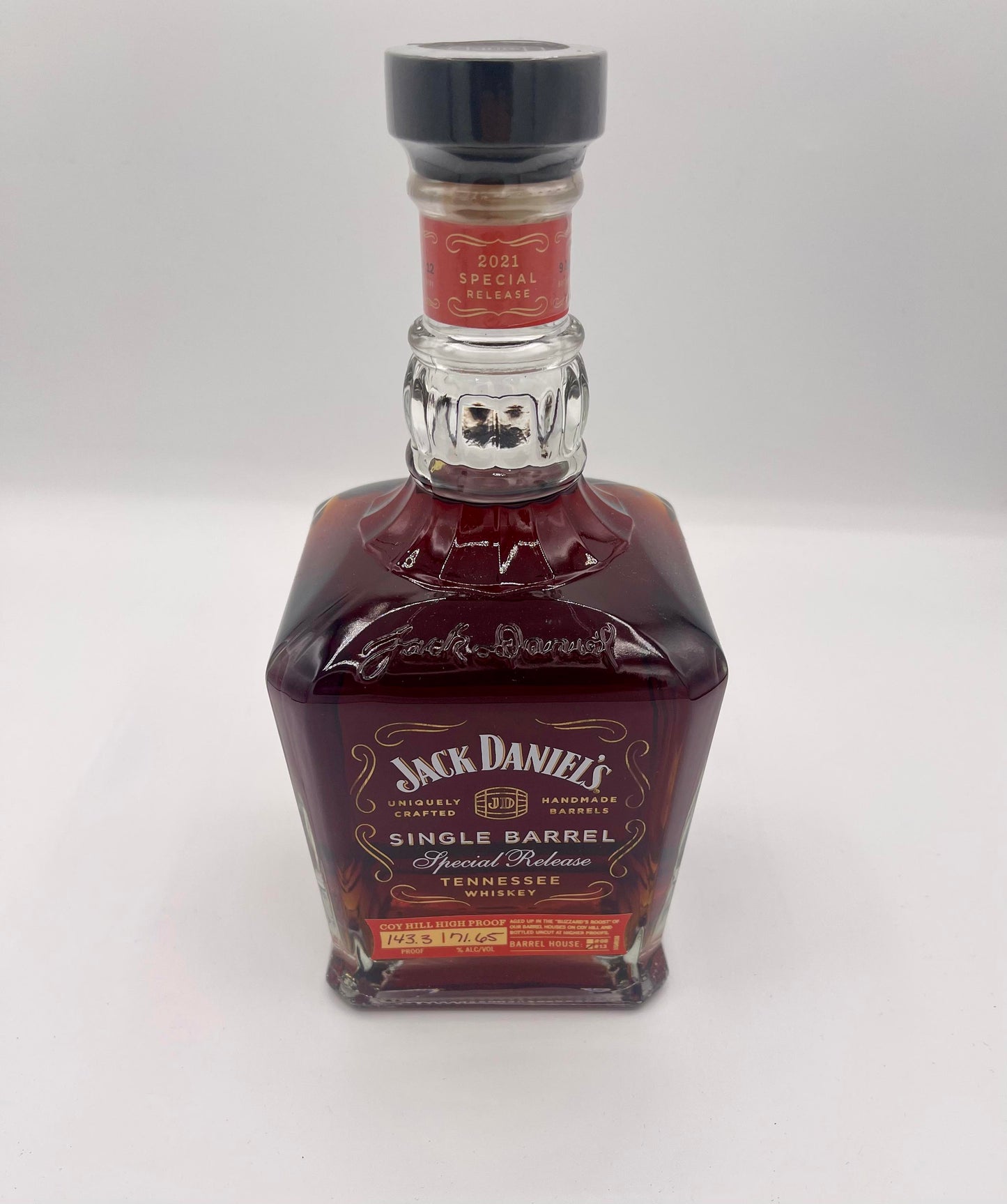 Jack Daniel's Single Barrel Special Release Coy Hill 143.3 Proof Red Ink Tennessee Whiskey 750ml