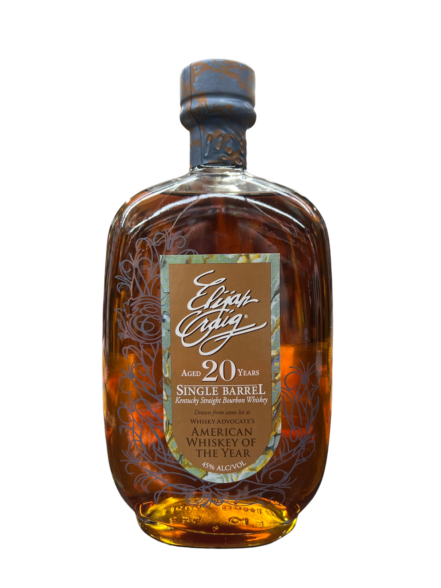 Elijah Craig 20 Year Old Single Barrel Straight Bourbon Whiskey Elijah Craig 20 Year Old Single Barrel Straight Bourbon Whiskey