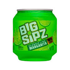Big Sipz Classic Lime Margarita Can 200ml