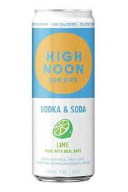 High Noon Lime Vodka & Soda Can 4-Pack