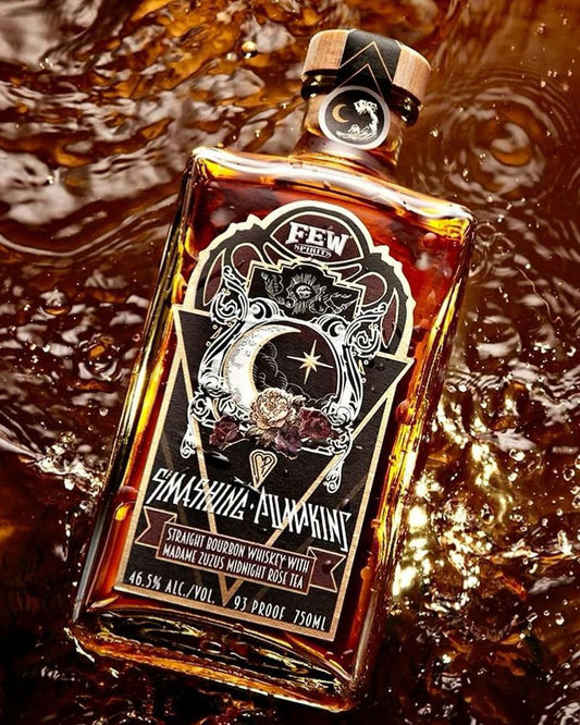 FEW Spirits Smashing Pumpkins Straight Bourbon Whiskey with Madame Zuzus Midnight Rose Tea 750ml