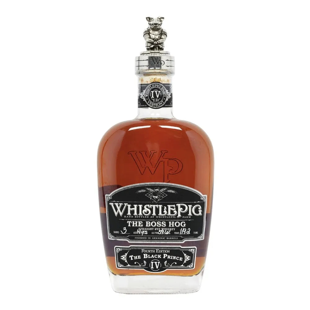 WhistlePig The Boss Hog IV The Black Prince Straight Rye Whiskey 750ml