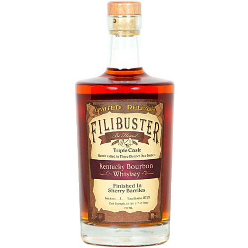 Filibuster Limited Release Triple Cask Finished In Sherry Barriles Bourbon Whiskey 750ml
