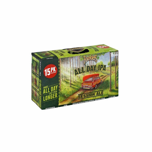 Founders Brewing All Day India Pale Ale Session Ale Beer 12-Oz Can 15-Pack