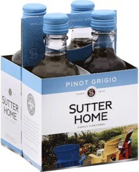 Sutter Home Pinot Grigio 187ml Bottle 4-Pack