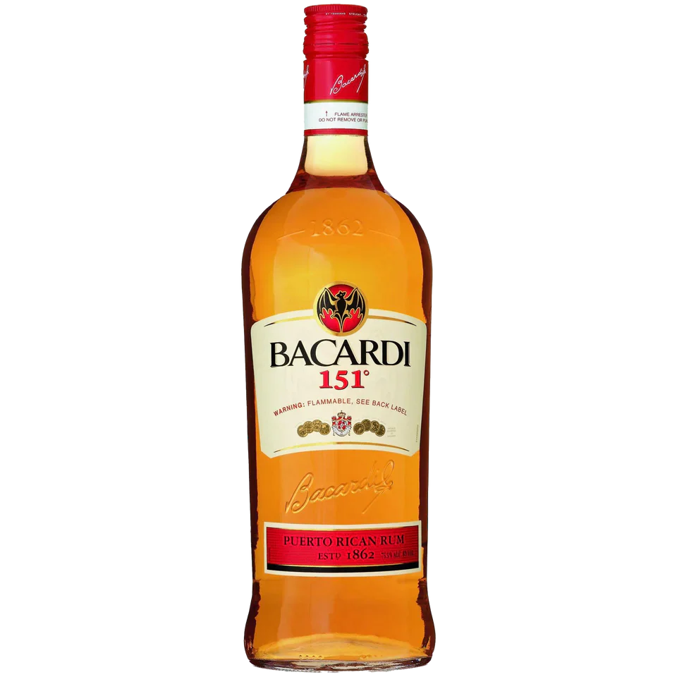 Bacardi 151 Puerto Rican Rum 750ml