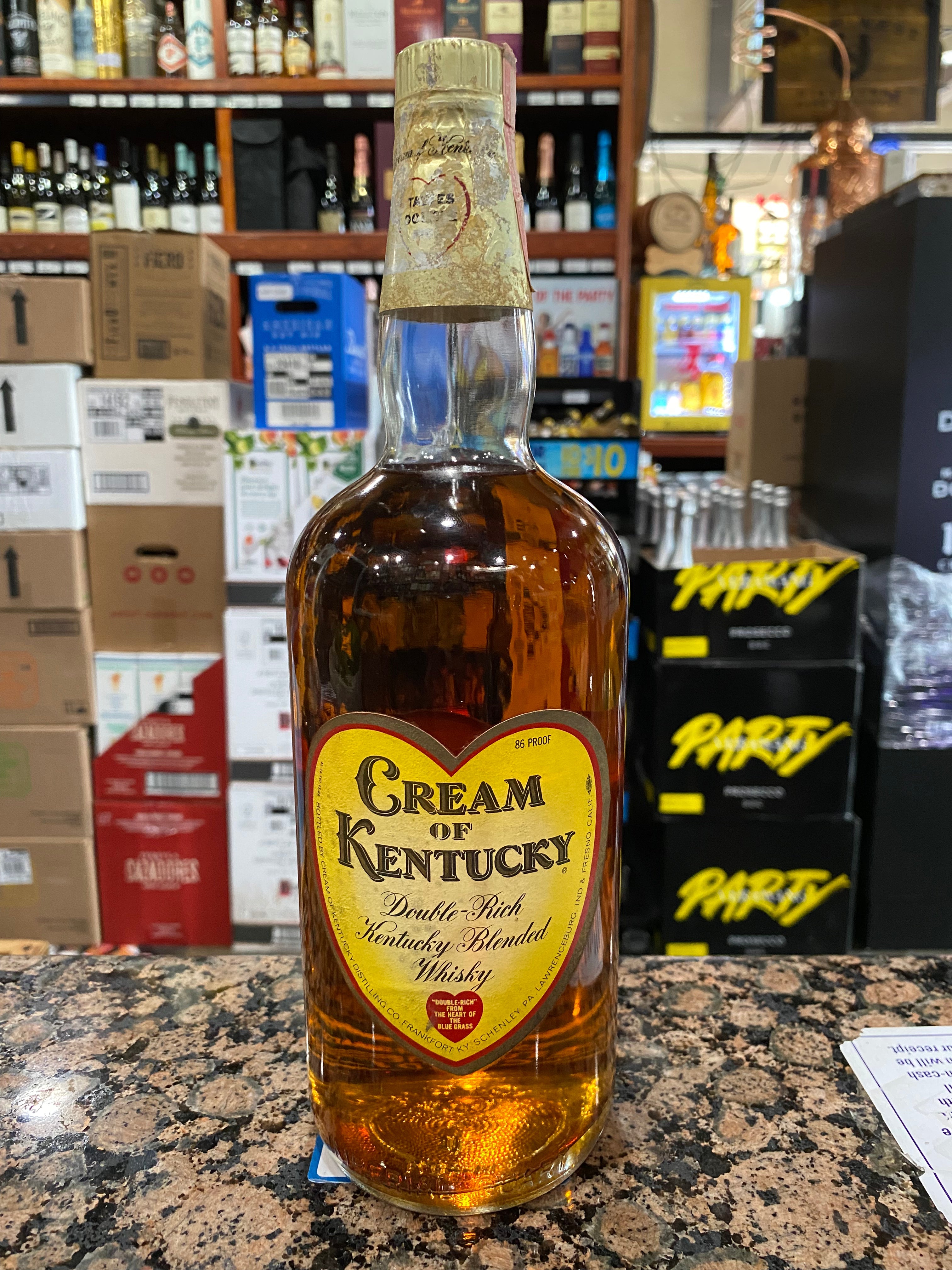 Cream of Kentucky 　ケンタッキー州　クリームオブケンタッキー CREAM OF KENTUCKY 40 Oz VINTAGE 1970 750ml – Liquor Express
