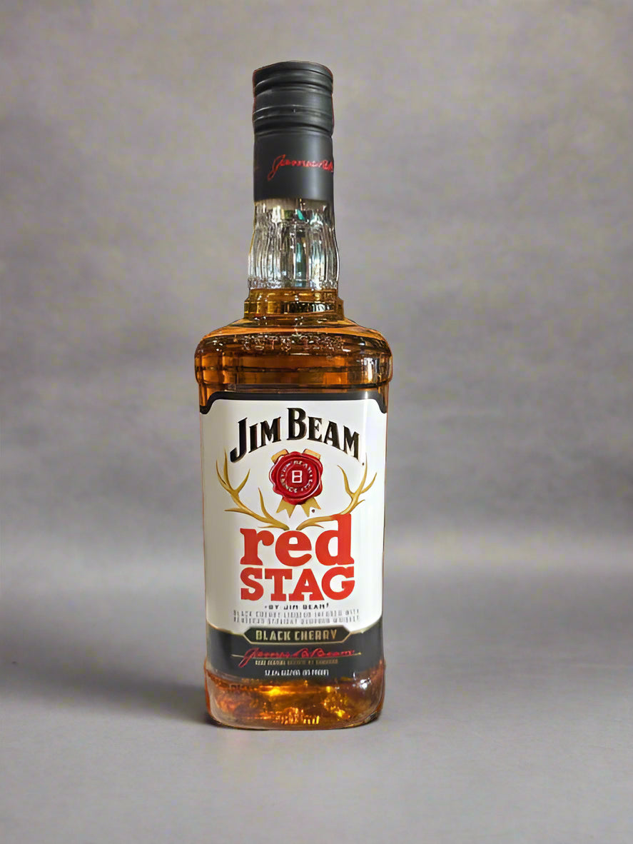 Jim Beam Red Stag Black Cherry Flavored Kentucky Straight Bourbon Whiskey 750ml