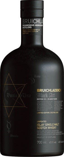 2022 Bruichladdich Black Art 10.1 Edition 29 Year Old Unpeated Single Malt Scotch Whisky 750ml