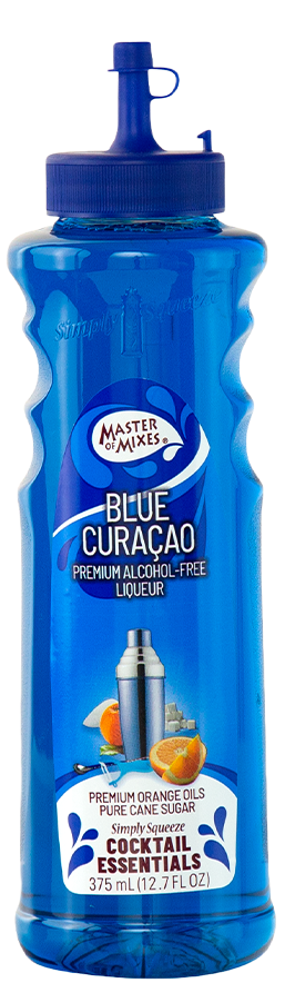 Master Of Mixes Cocktail Essentials Alcohol Free Blue Curacao Liqueur 375ml