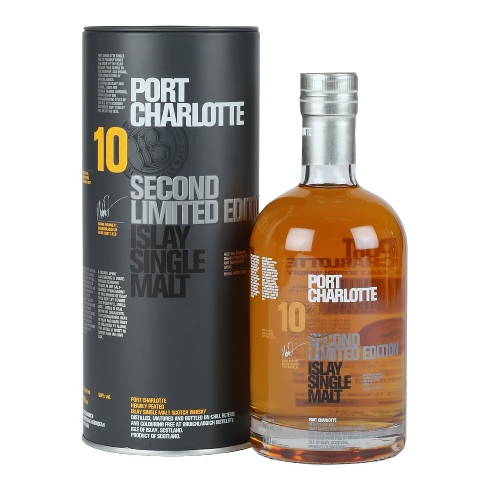 BRUICHLADDICH PORT CHARLOTTE 10 YEAR OLD 750 ML