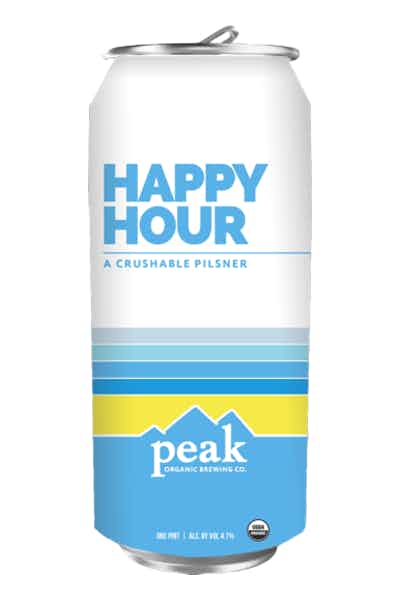PEAK ORGANIC BREWING CO. HAPPY HOUR 6 PACK CANS