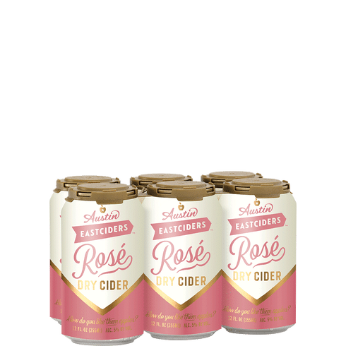 AUSTIN EASTCIDERS ROSE' DRY CIDER 6 PACK CANS