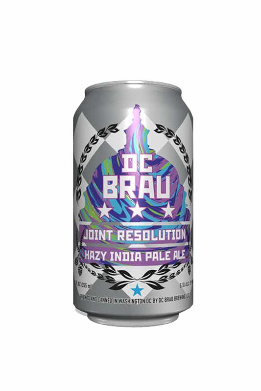 DC Brau Brewing Joint Resolution Hazy India Pale Ale Beer 12-Oz Can 6-Pack
