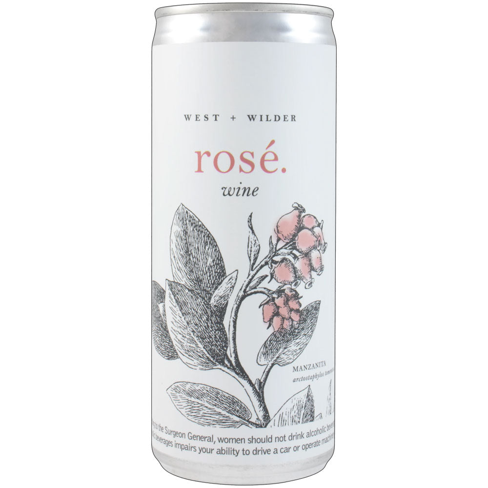 WEST + WILDER ROSE' WINE CAN 250 ML