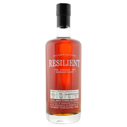 Resilient 15 Year Old Straight Bourbon Whisky 750ml