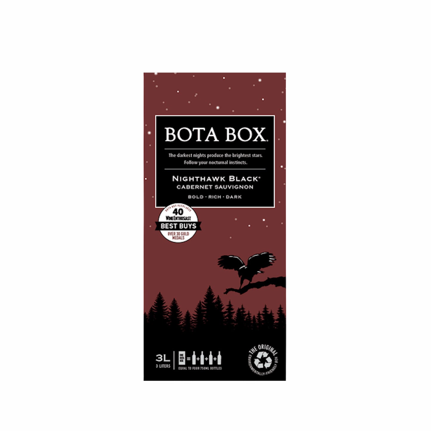 BOTA BOX NIGHTHAWK BLACK LUSH PINOT NOIR 3 LTR
