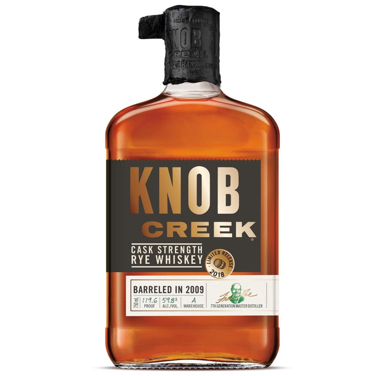 Knob Creek Cask Strength Rye Whiskey 750ml