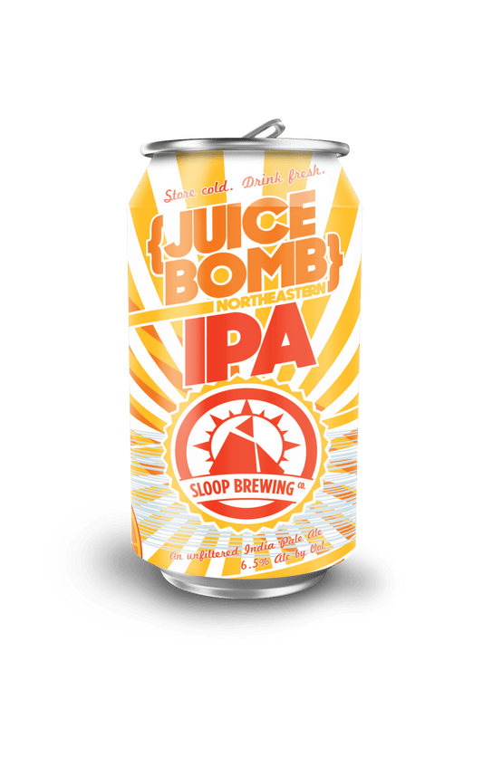 Sloop Brewing Juice Bomb Northeastern India Pale Ale Beer 12Oz Can 6-Pack