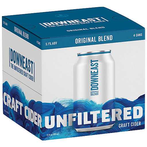 DOWNEAST ORIGINAL BLEND CRAFT CIDER 4 PACK CANS