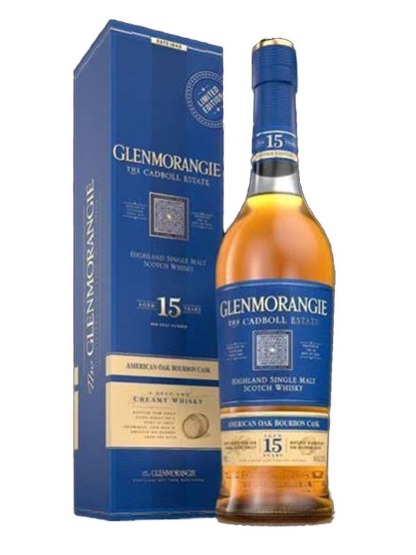 THE GLENMORANGIE 15 YEAR OLD THE CADBOLL ESTATE 750 ML