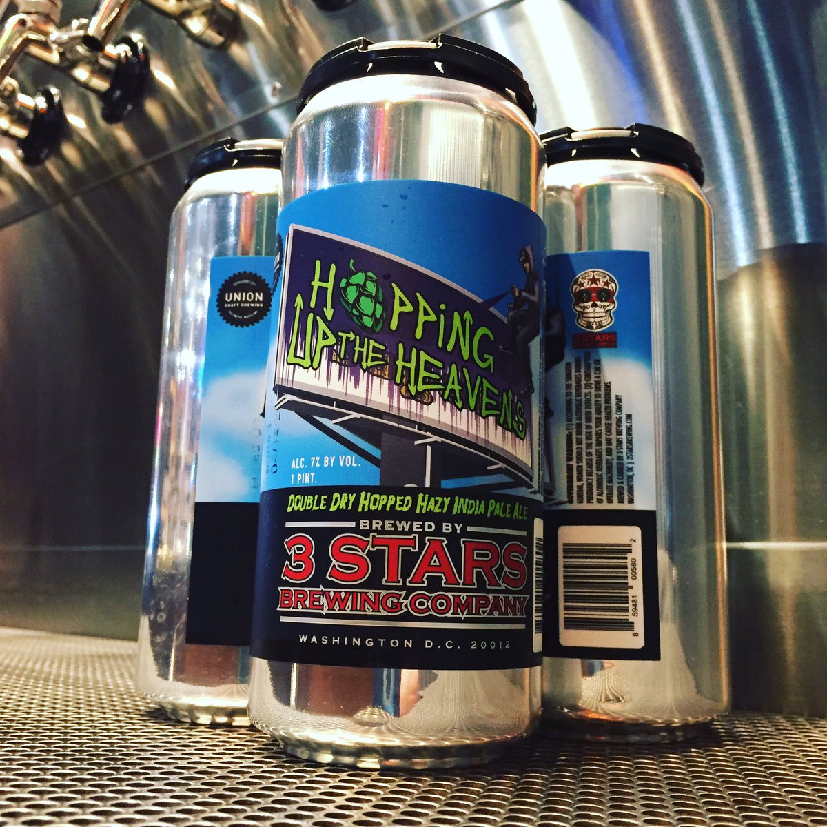 3 STARS DOUBLE DRY HOPPED HAZY IPA 4 PACK CANS