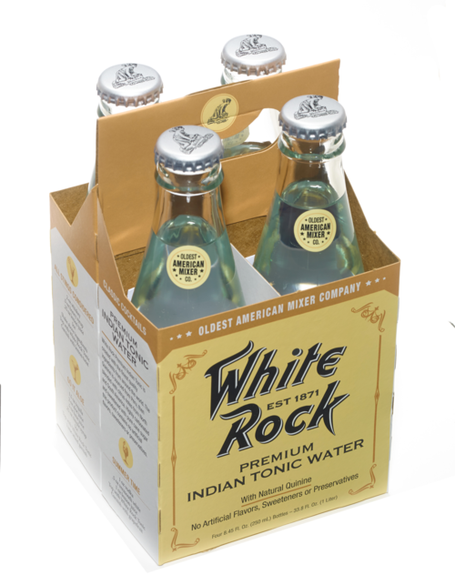 WHITE ROCK PREMIUM INDIAN TONIC WATER 4 PACK BOTTLES