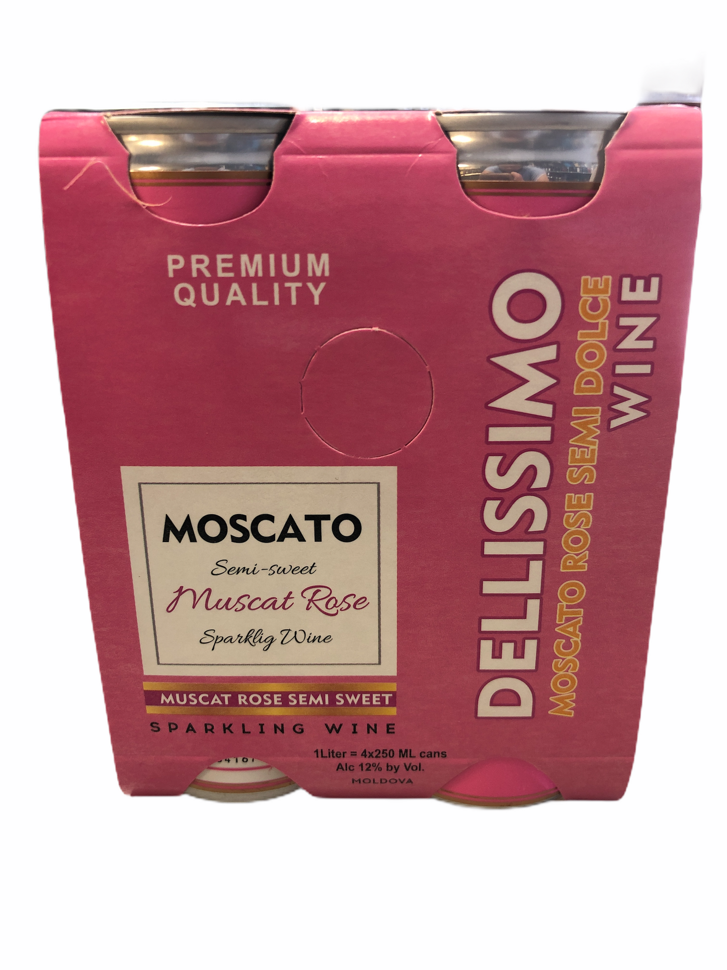 DELLISSIMO MASCATO SPARKLING WINE 4X4 PACK CAN WINE