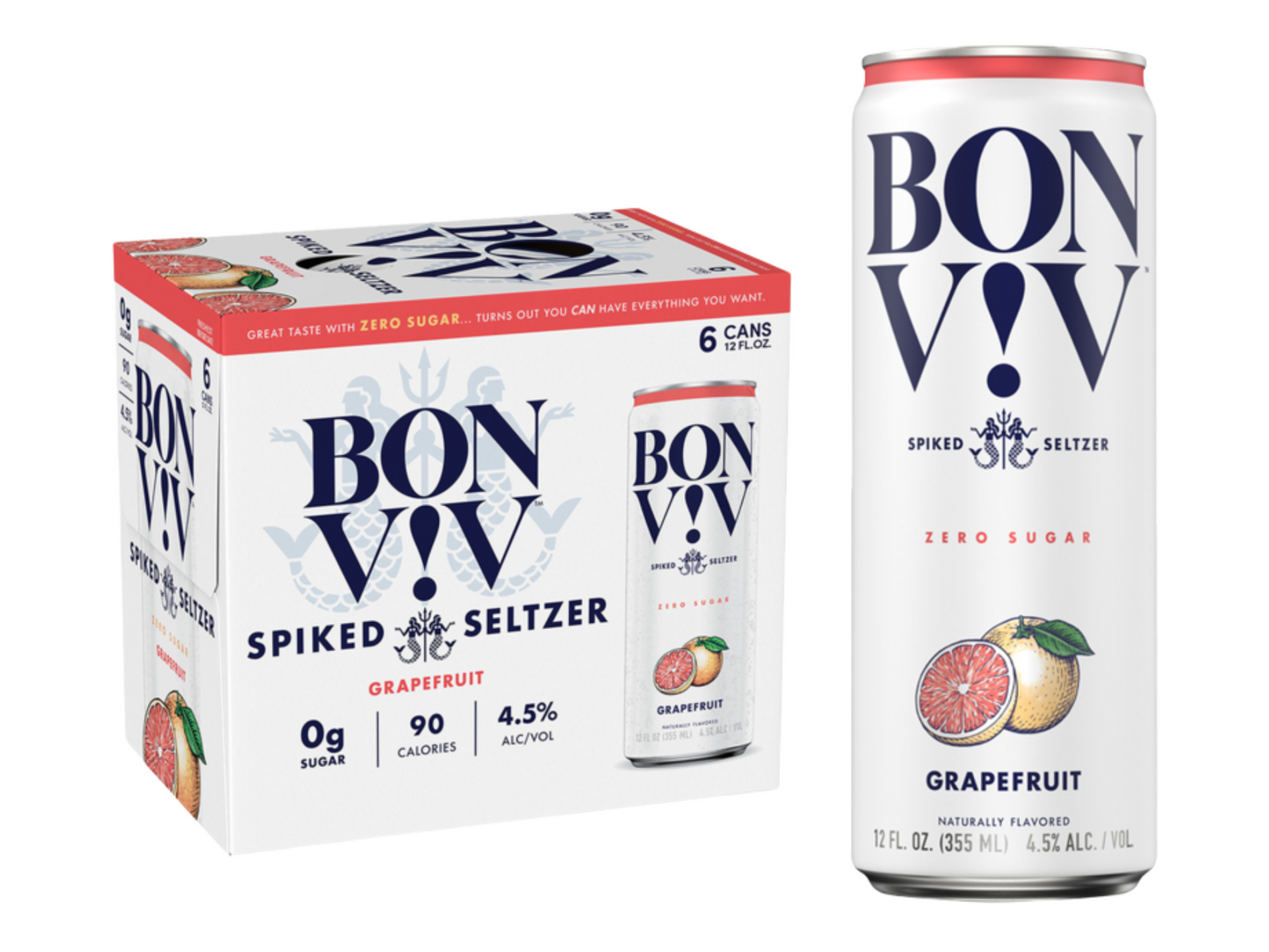 Bon & Viv Grapefruit Spiked Seltzer Can 12-Pack