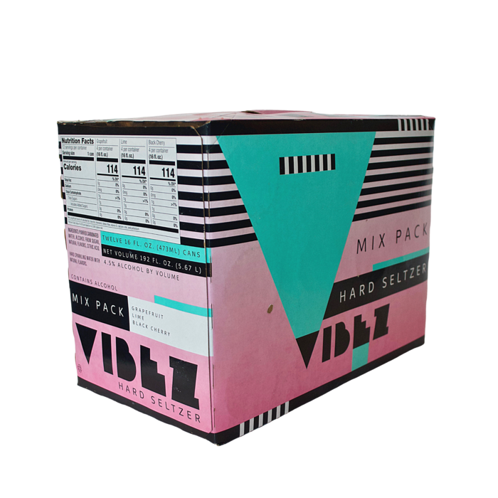 Aslin Vibez Hard Seltzer Variety Pack 12-Pack