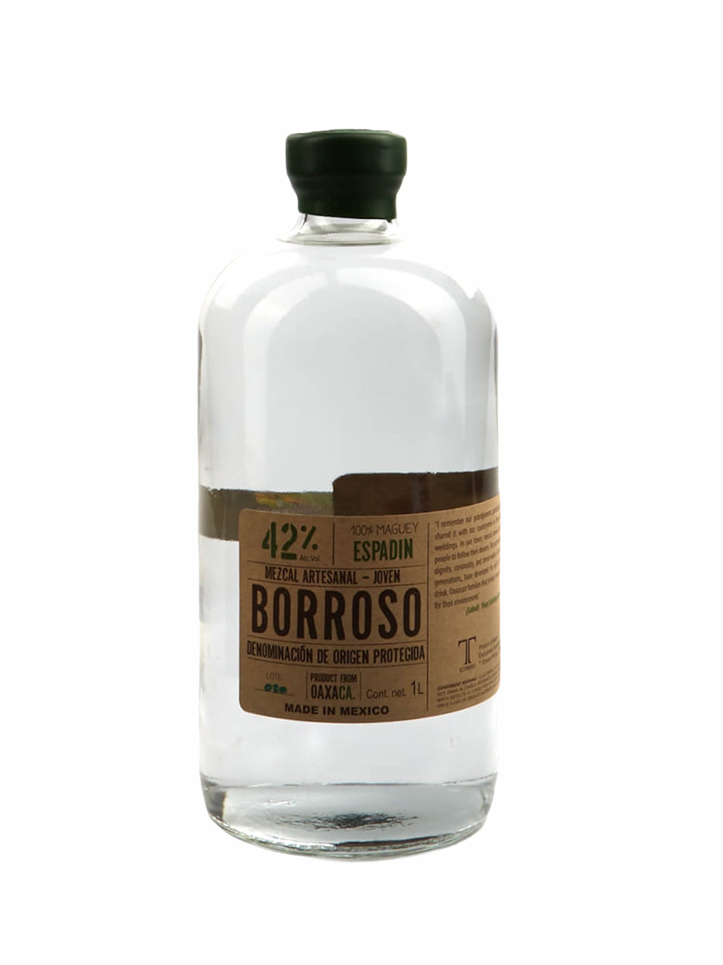 BORROSO ESPADIN MEZCAL SANTIAGO MATATLAN - 1 Ltr 750 ML