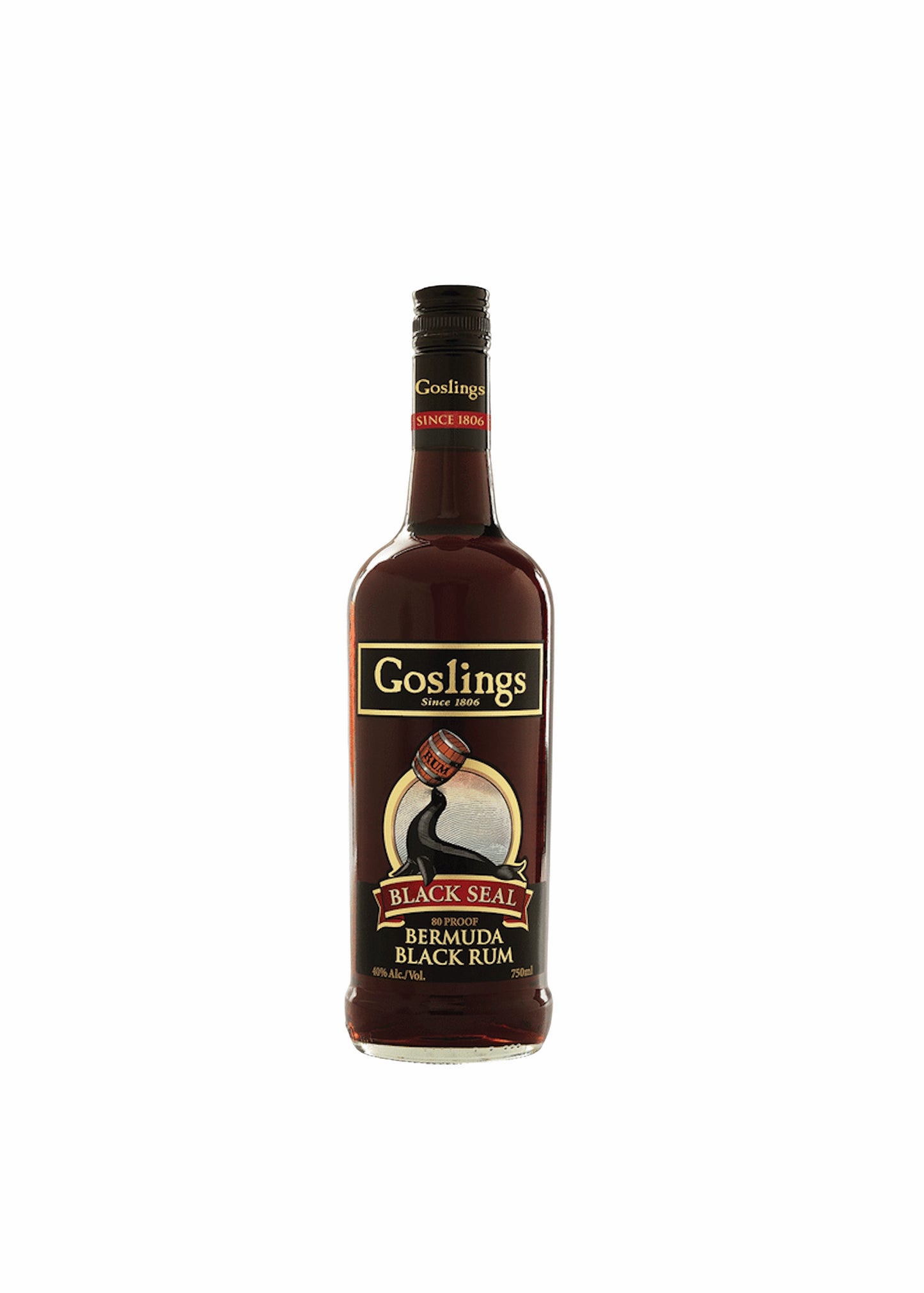 GOSLING BLACK SEAL BERMUDA BLACK RUM 750 ML