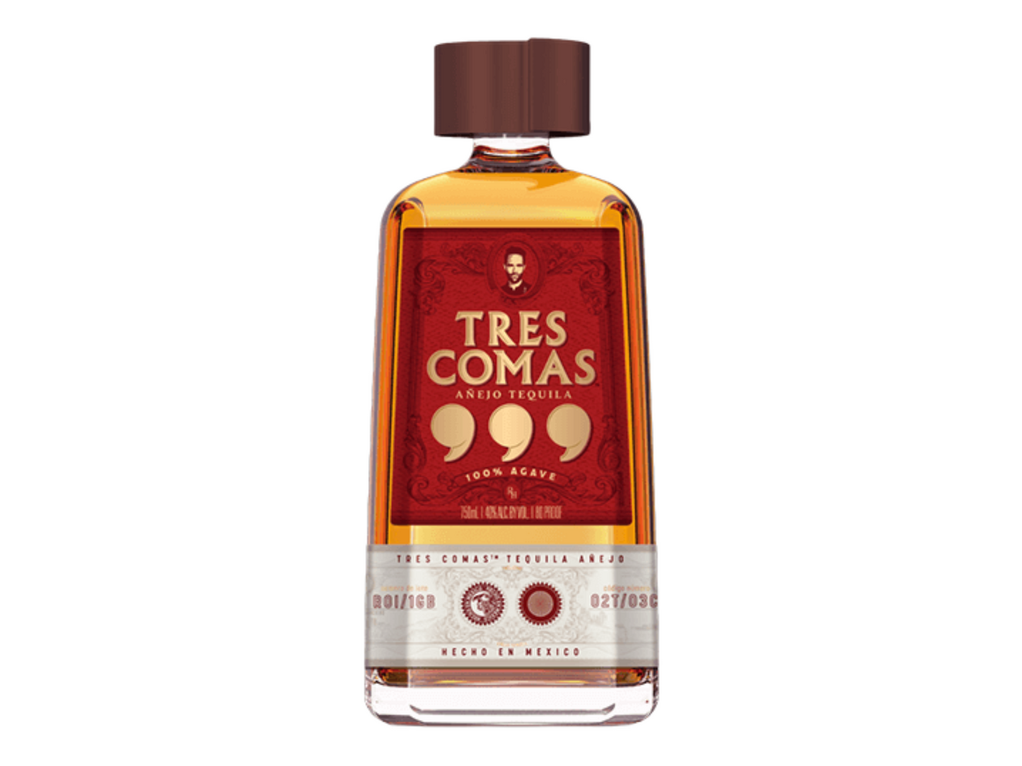 TRES COMAS ANEJO TEQUILA 750 ML