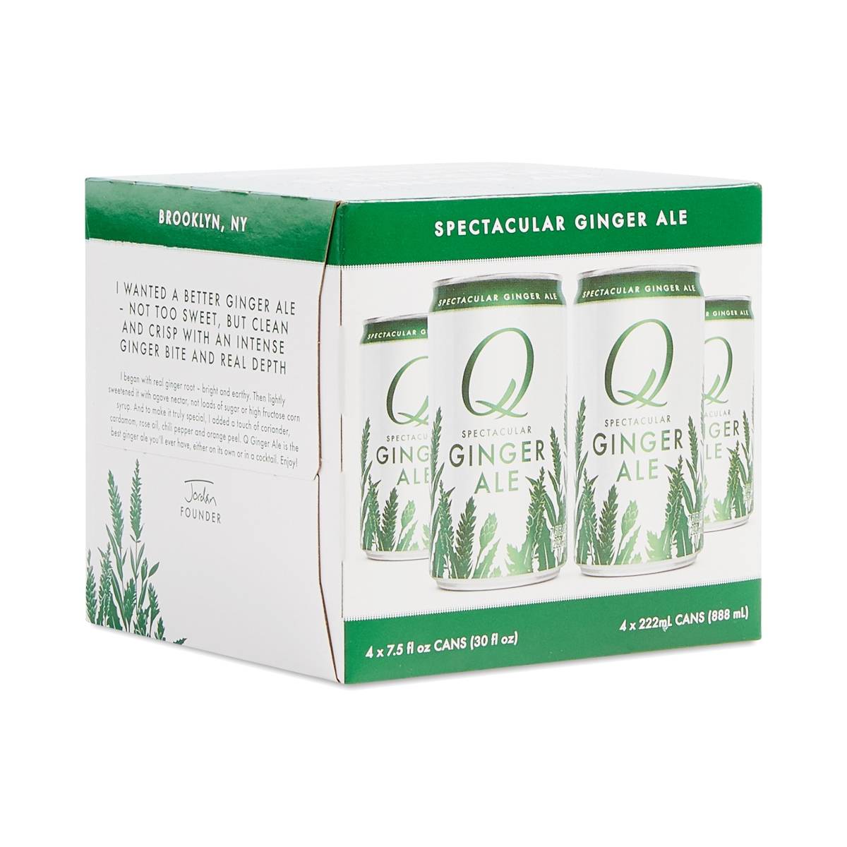 Q TONIC GINGER ALE -4 PACK 4 PACK CANS