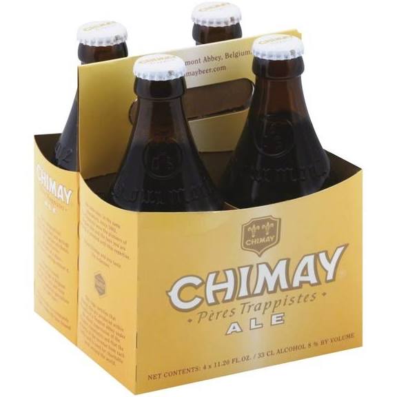 Chimay Bieres Trappistes Premiere Red Label Beer 4-Pack