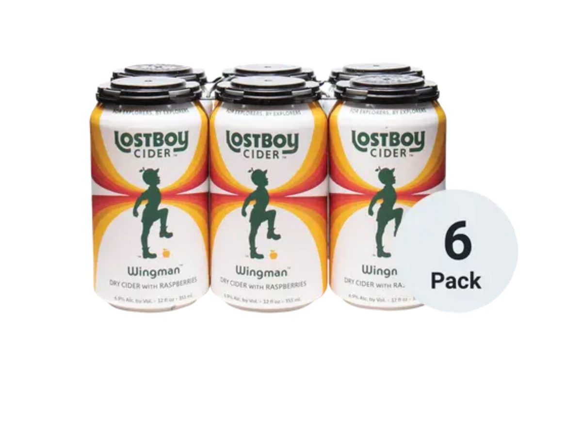 LOST BOY CIDER HAZY HOPPED DRY CIDER 6 PACK