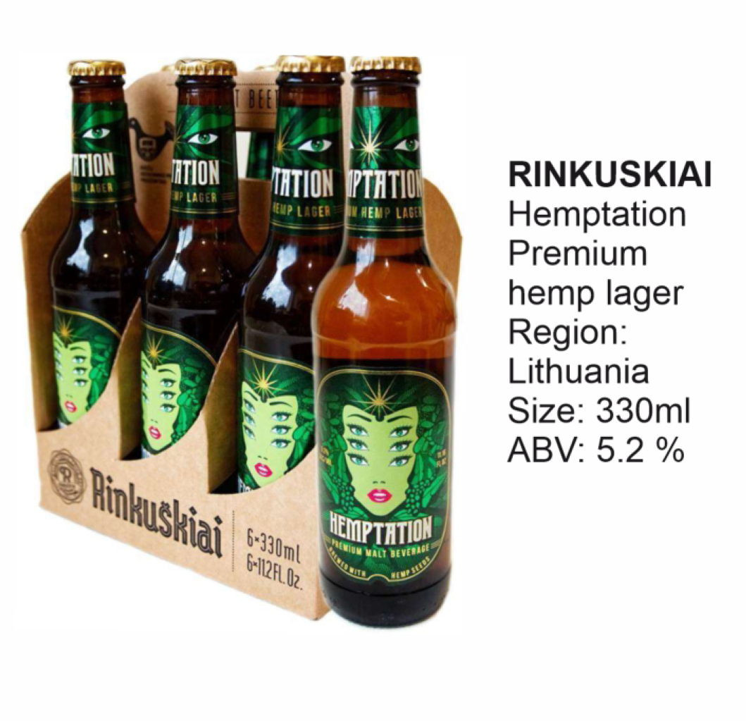 Rinkuskiai Hemptation Hemp Lager Beer 6-Pack