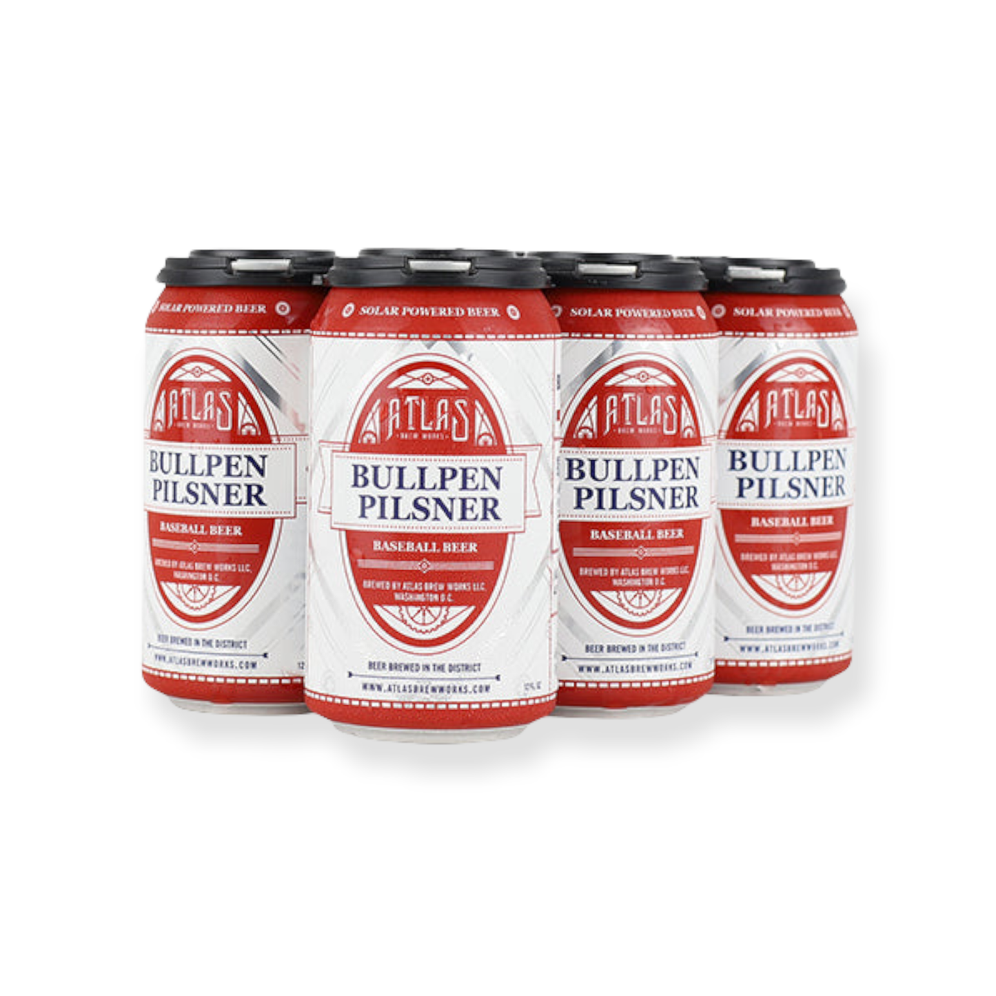 Atlas Brew Works Bullpen Pilsner Beer Can 6-Pack