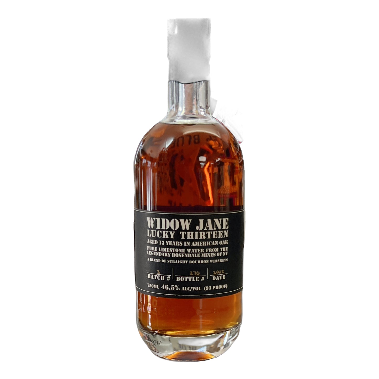 Widow Jane Lucky Thirteen 13 Year Old Straight Bourbon Whiskey 750ml