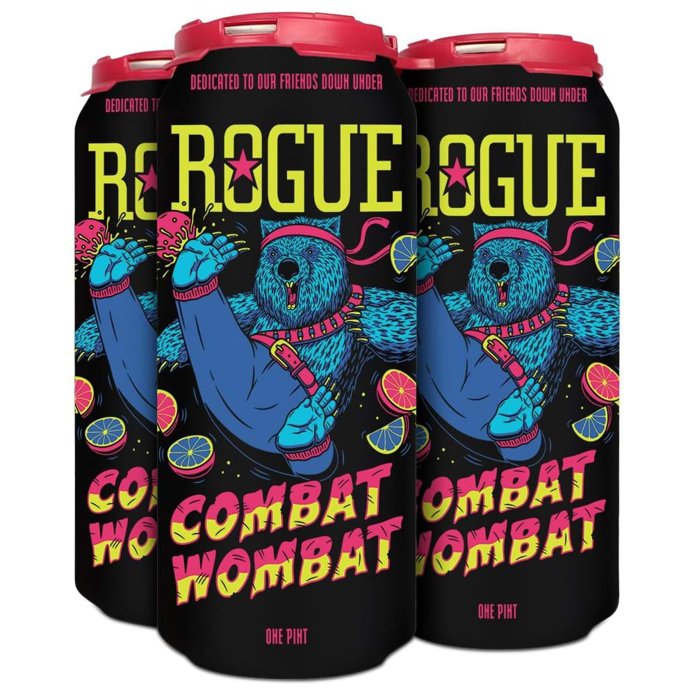 ROGUE COMBAT WOMBAT SOUR IPA16 oz CANS/ 4 PACK 4 PACK