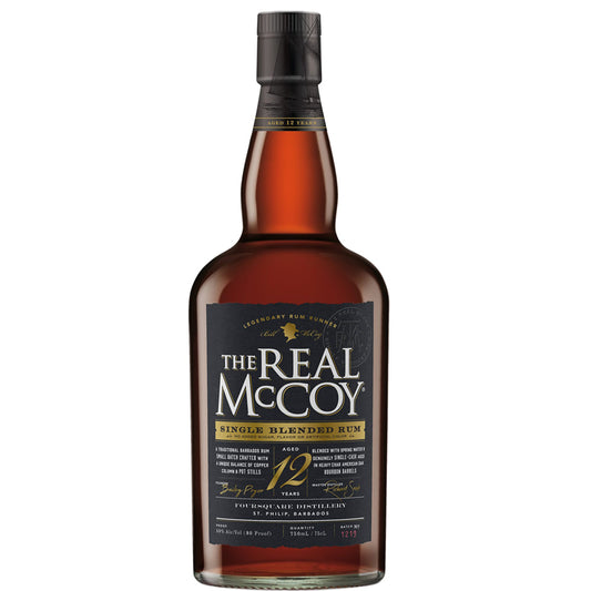 Real McCoy 12 Year Old Single Blended Rum 750ml